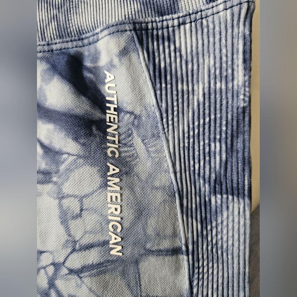 AUTHENTIC AMERICAN Blue Tie Dye "Scrunch Butt" Leggings | SZ S - Picture 4 of 7
